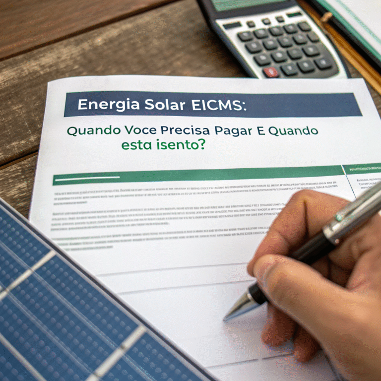 Energia Solar e ICMS: Quando Você Precisa Pagar e Quando Está Isento?