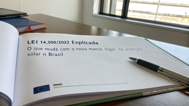 Lei 14.300/2022 Explicada: O Que Muda com o Novo Marco Legal da Energia Solar no Brasil