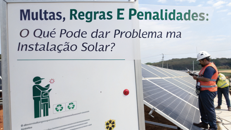 Multas, Regras e Penalidades: O Que Pode Dar Problema na Instalação Solar?