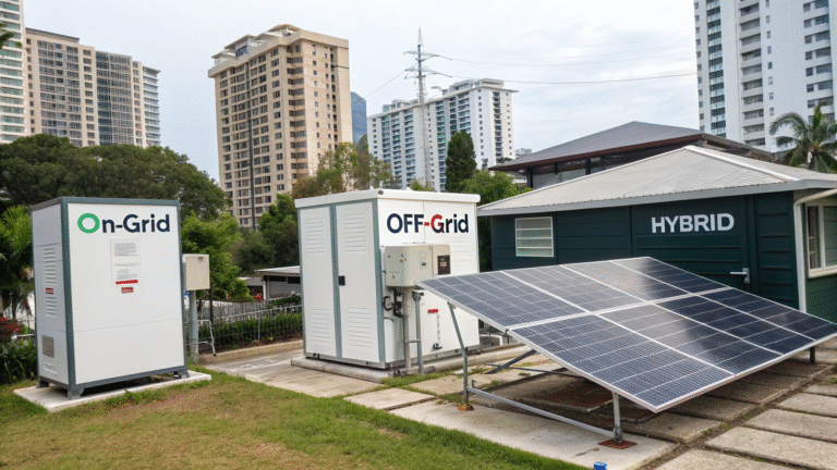 Sistemas On-Grid, Off-Grid e Híbrido: Qual é o Ideal para Você?